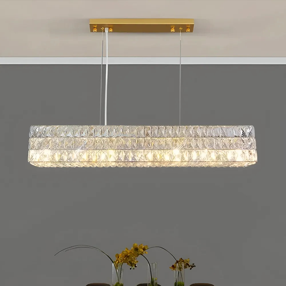 Jewel Drop (Linear) Crystal Chandelier