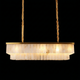 Cascara Tiered Rectangle Marble Chandelier