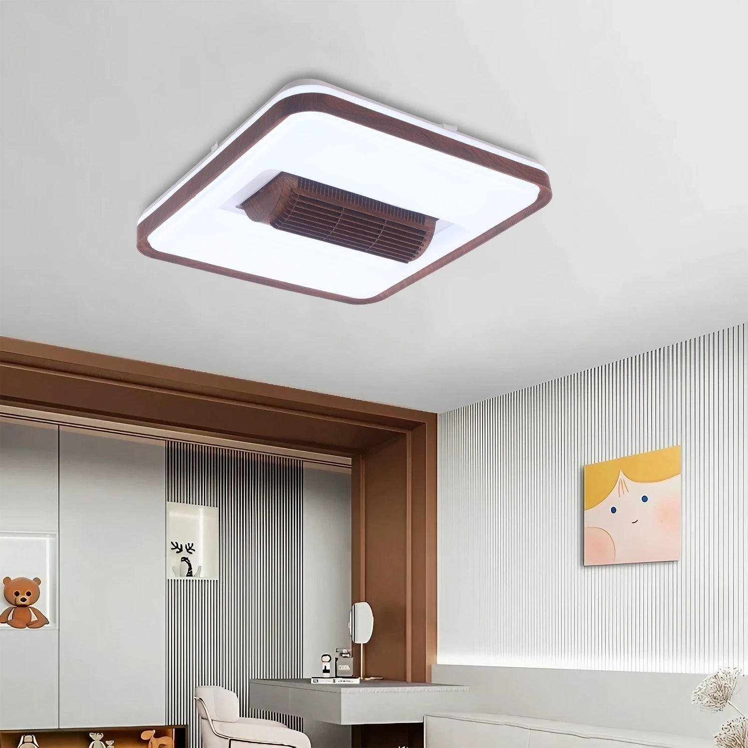 Merlin Bladeless Fan | BLDC 17W Ceiling Fan with LED Light