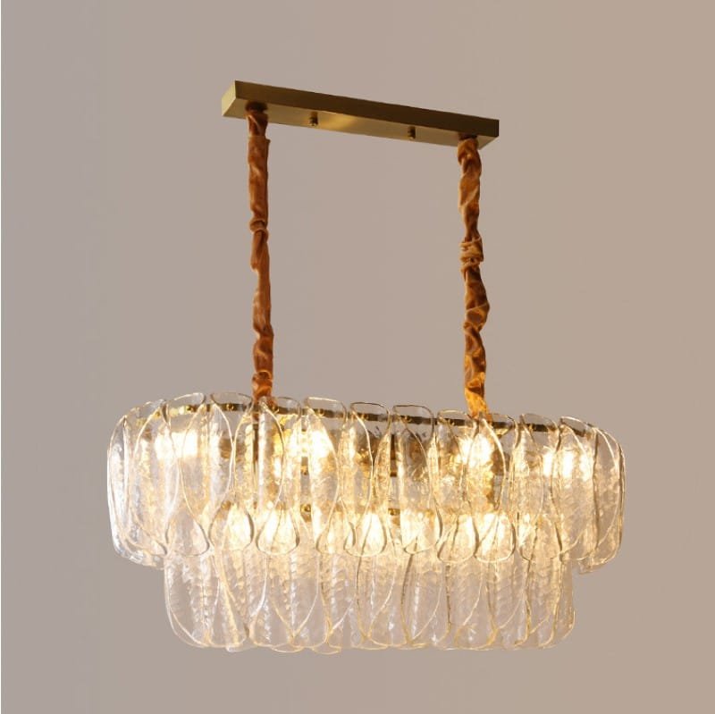 Mimosa (Wide) Glass Chandelier