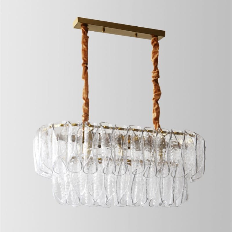 Mimosa (Wide) Glass Chandelier