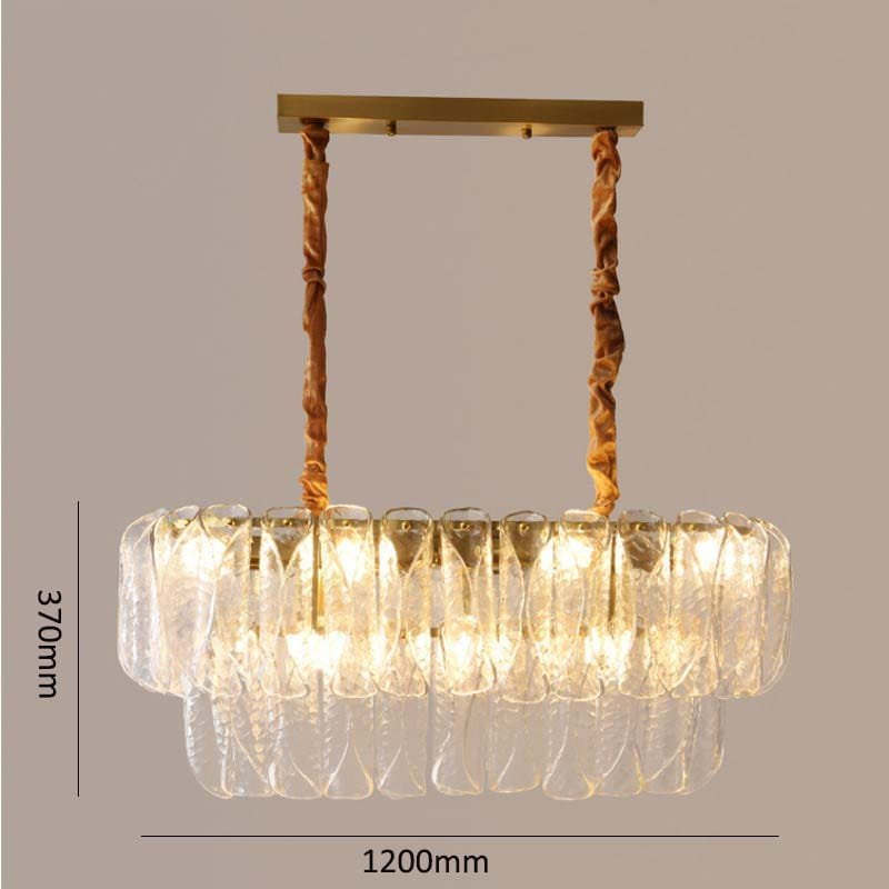Mimosa (Wide) Glass Chandelier