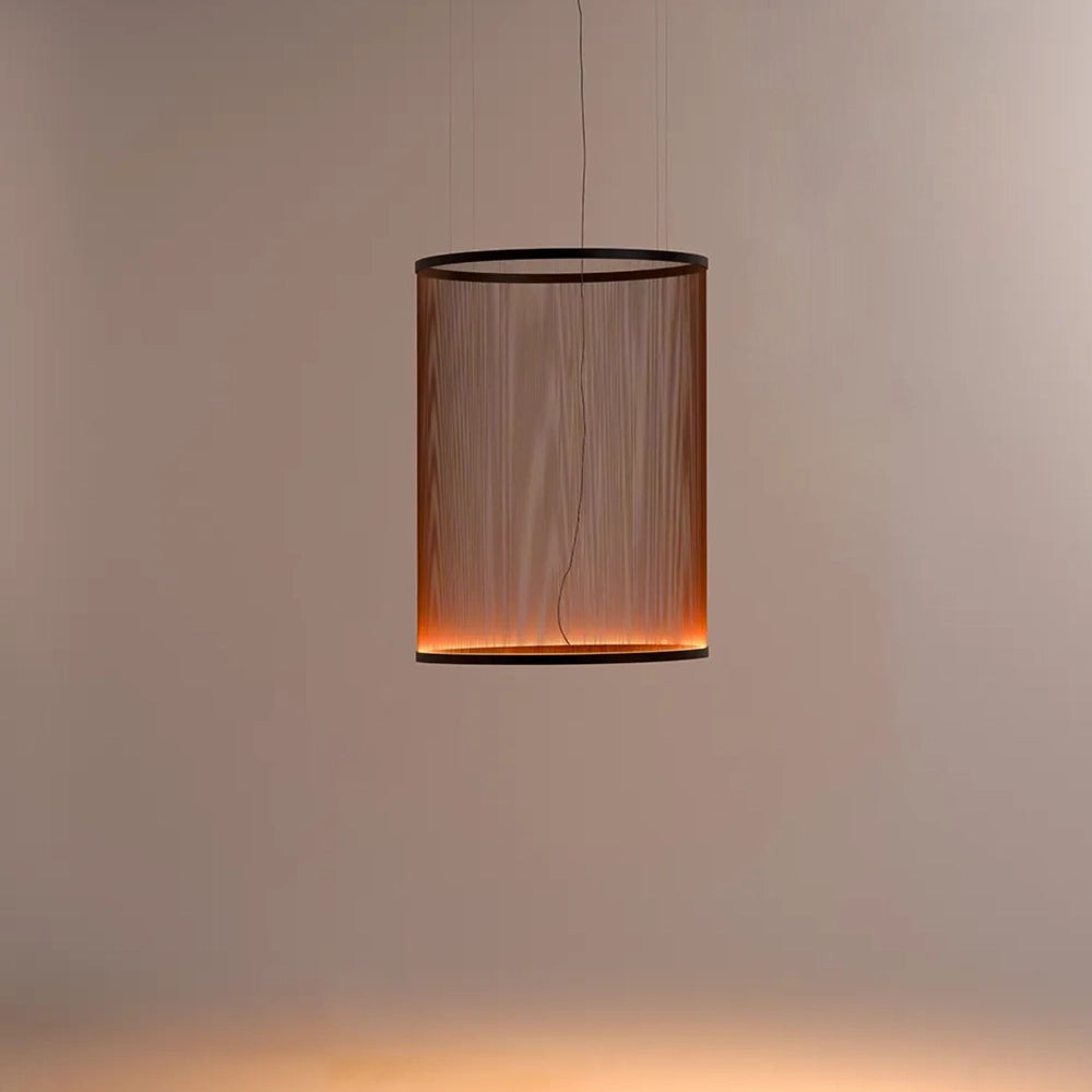 Minimalist Vertical Fabric Modern Pendant Light