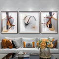 Modern Abstract Horse-Inspired 3-Piece Wall Art