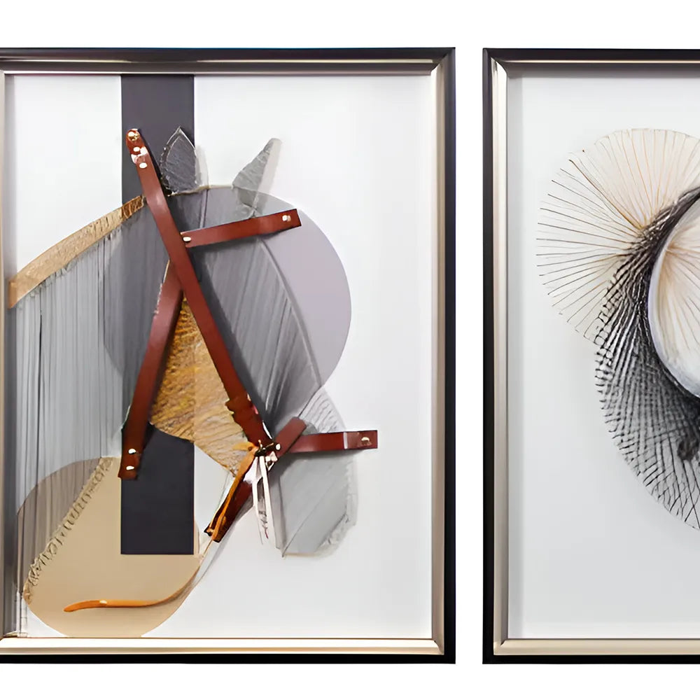 Modern Abstract Horse-Inspired 3-Piece Wall Art