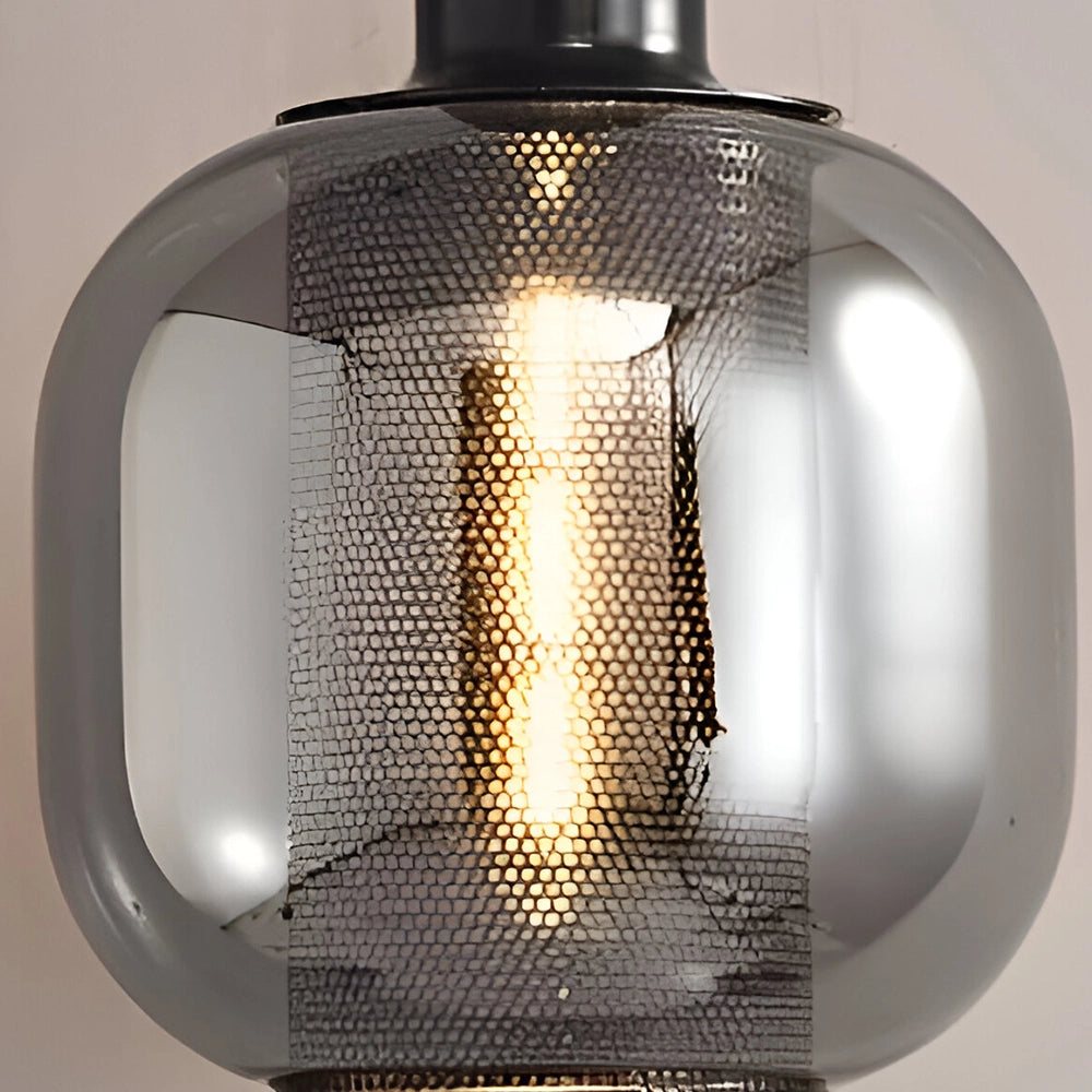 Modern Black Double Glass Wall Light