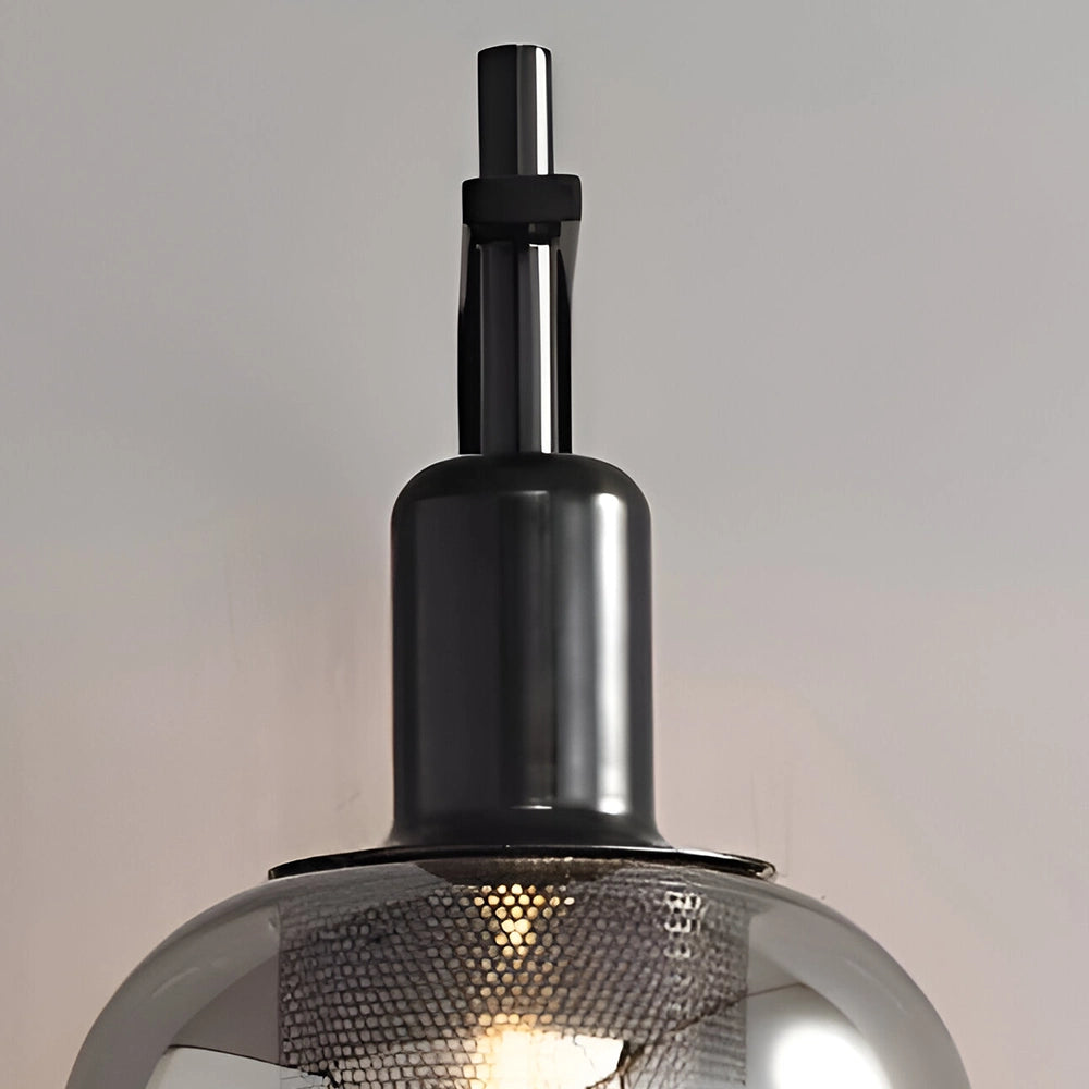 Modern Black Double Glass Wall Light