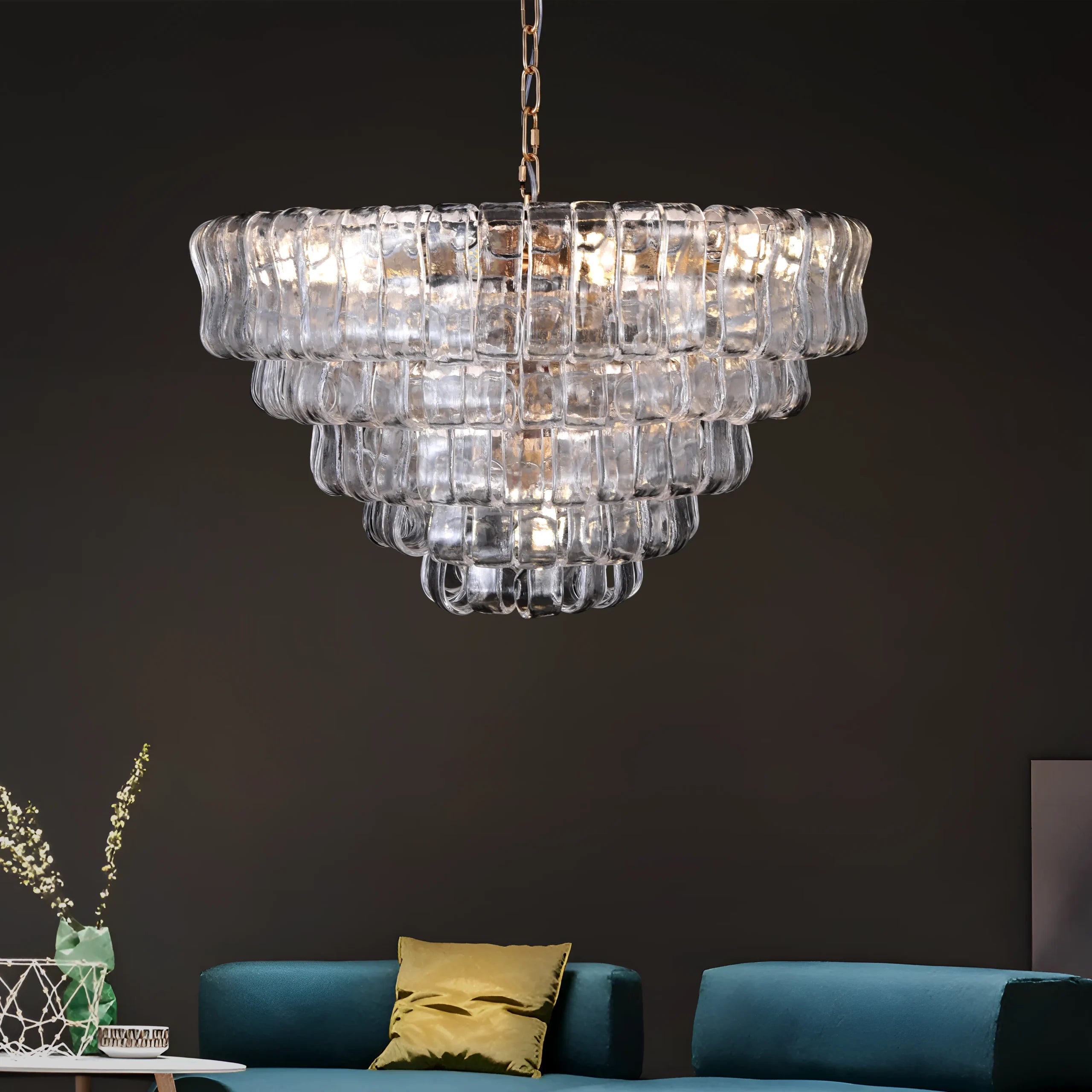 ForgeLume Arc Steel Chandelier