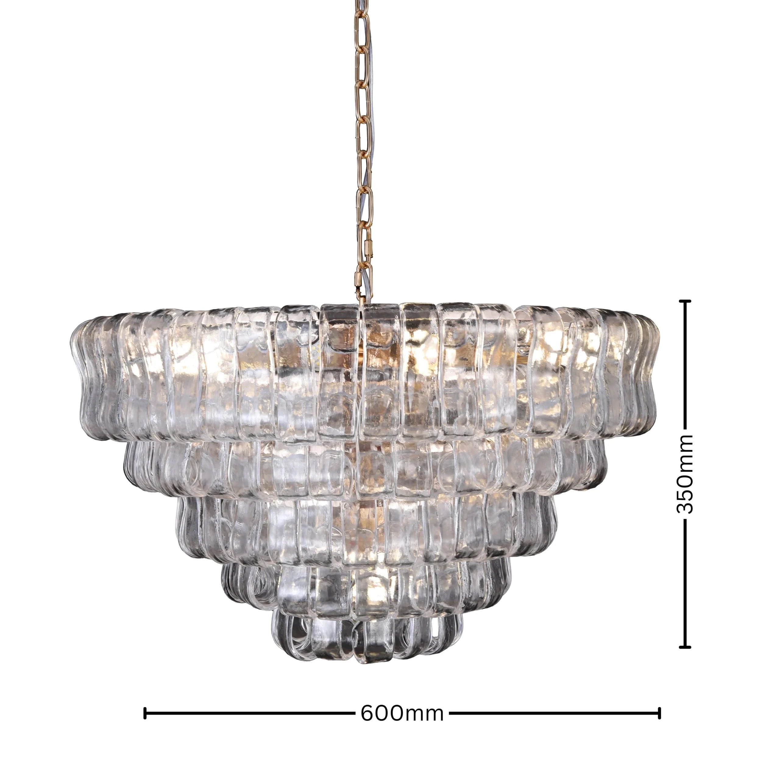 ForgeLume Arc Steel Chandelier