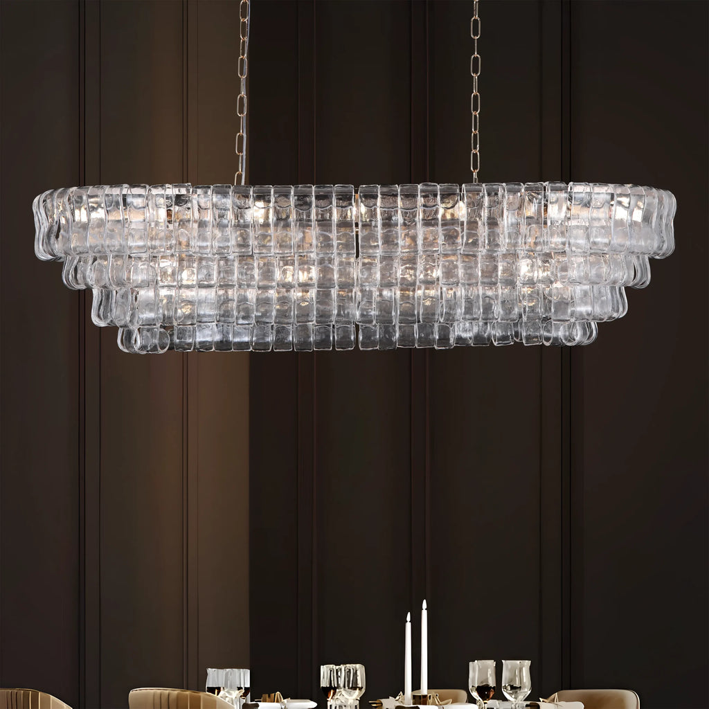 Lustraire Crystal Cascade LED Chandelier