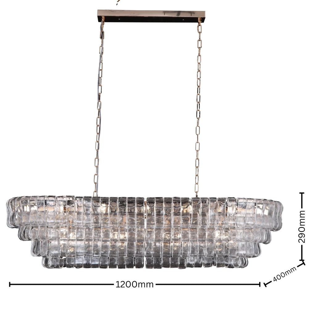 Lustraire Crystal Cascade LED Chandelier