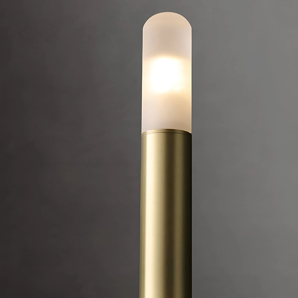 Modern Gold Linear Tube Wall Sconce