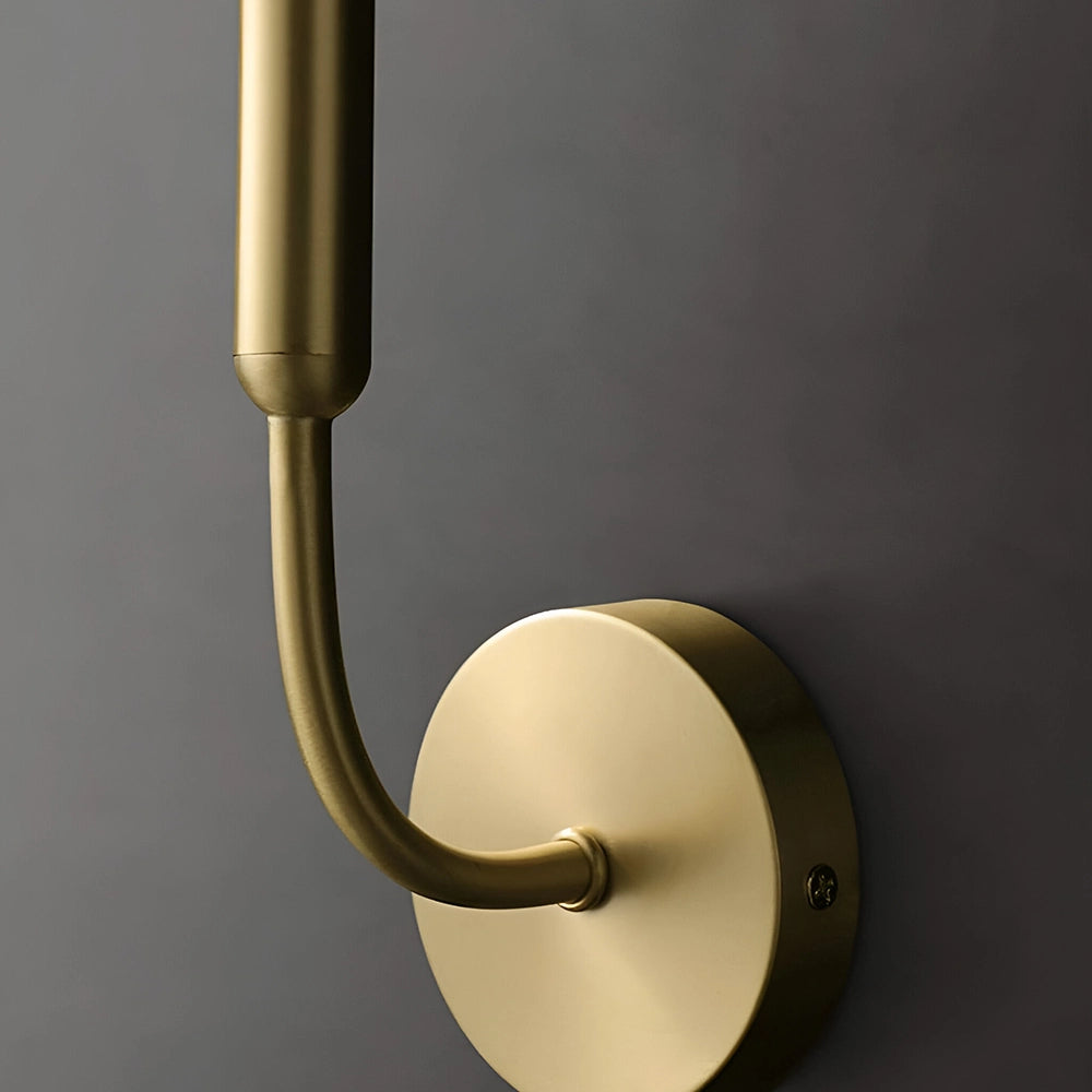 Modern Gold Linear Tube Wall Sconce