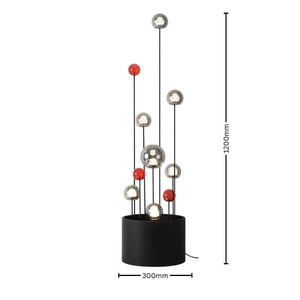 Modern Orb Cluster Glass Floor Lamp