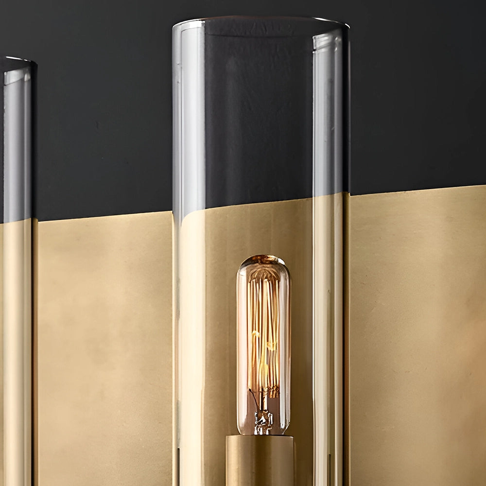 Modern Twin Cylinder Glass Wall Light