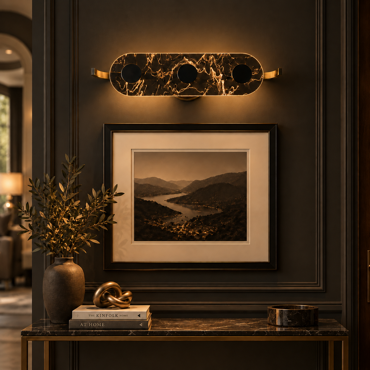 Luminara 3-Ring LED Wall Light