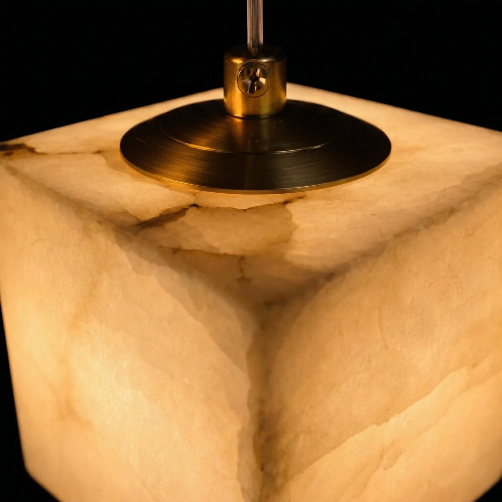 Caldera Marble Cube Pendant Light