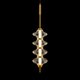 LumiStack Tiered Crystal Glass Pendant Light