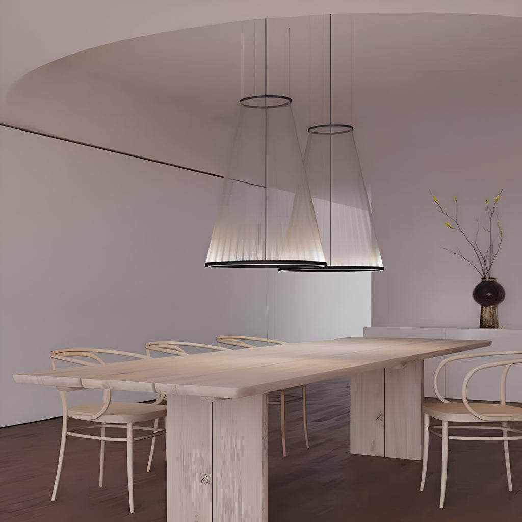 Nordic Fabric Shade Cone Pendant Light
