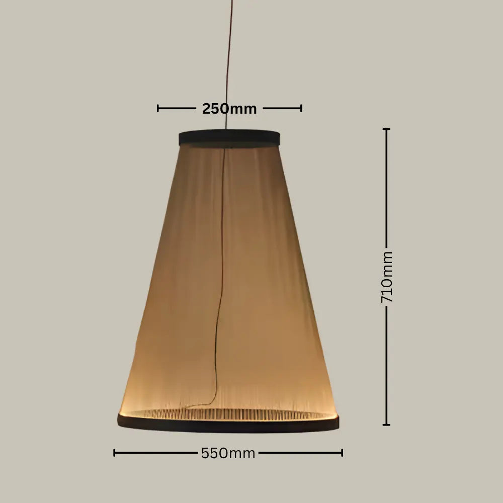 Nordic Fabric Shade Cone Pendant Light