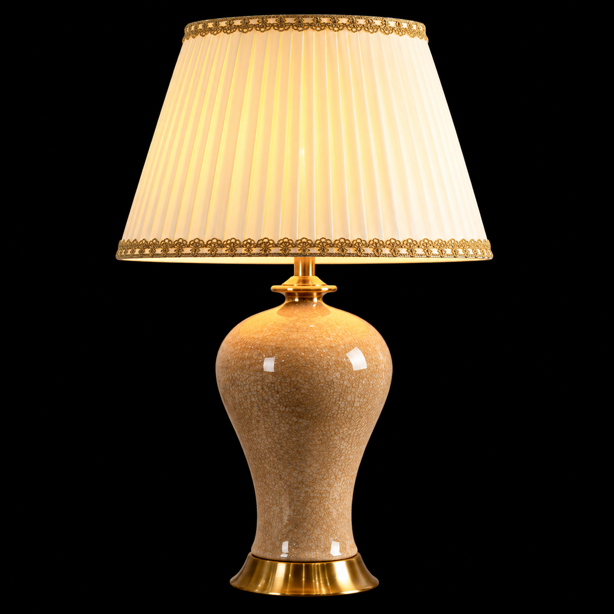 Enchanted (Ceramic, Fabric) Table Lamp