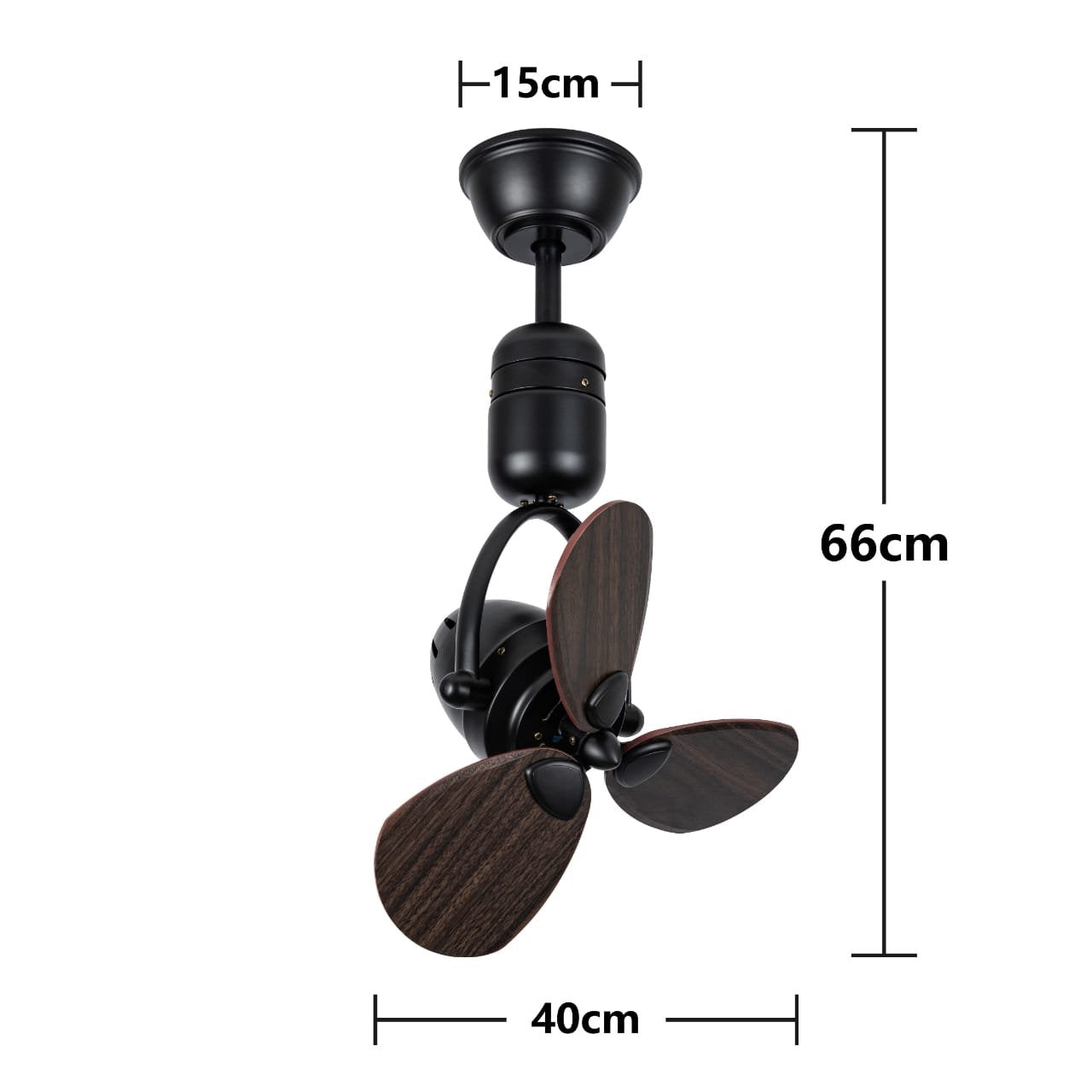 Ostrich Ceiling Fan | 15W BLDC Motor | Metal Frame | Wooden Body