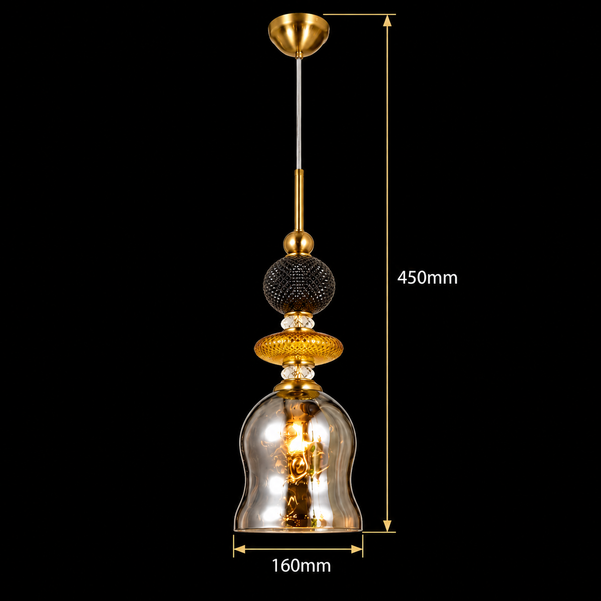 Noir Luxe Pendant Light – Sophisticated Artistic Luxury Lighting
