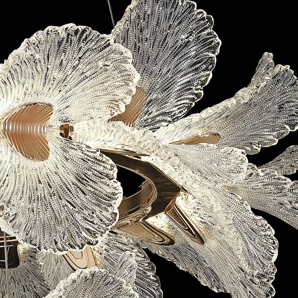 Petal Bloom Modern Floral Ring Luxury Chandelier