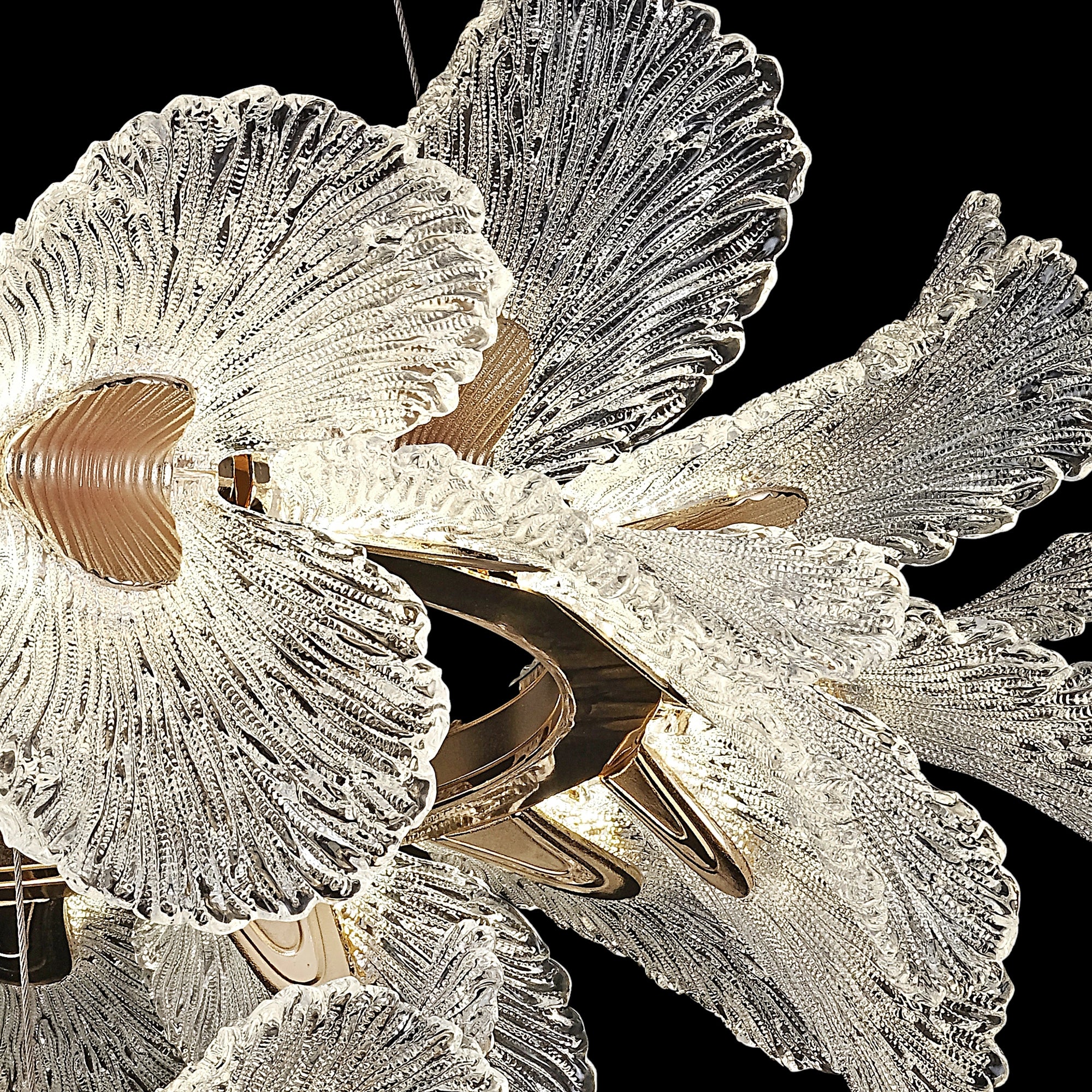Petal Bloom Modern Floral Ring Luxury Chandelier