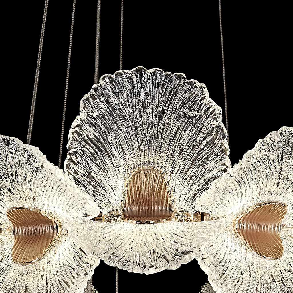Petal Bloom Modern Floral Ring Luxury Chandelier