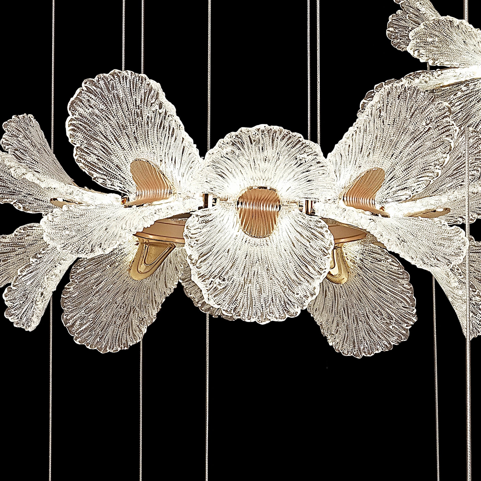 Petal Cascade Modern Floral Chandelier