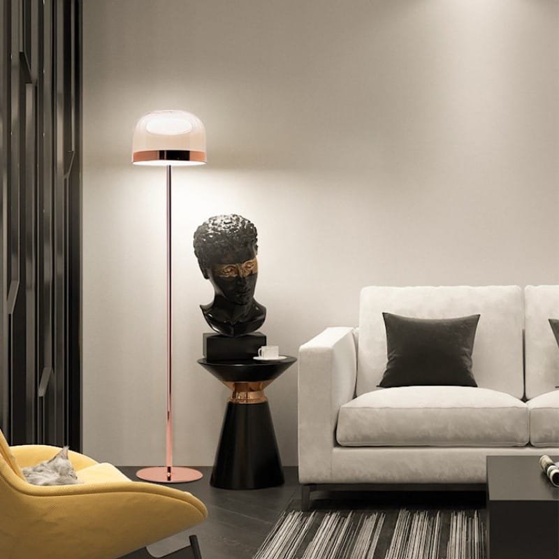 Pink Champagne Glass Floor Lamp