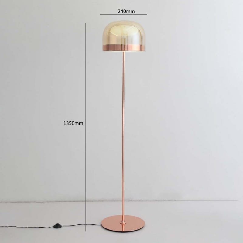 Pink Champagne Glass Floor Lamp