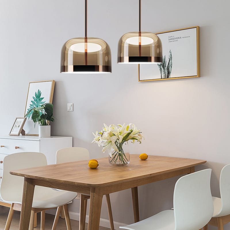 Pink Champagne Glass Pendant Lamp