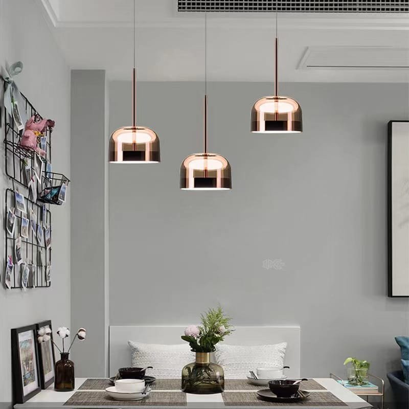 Pink Champagne Glass Pendant Lamp