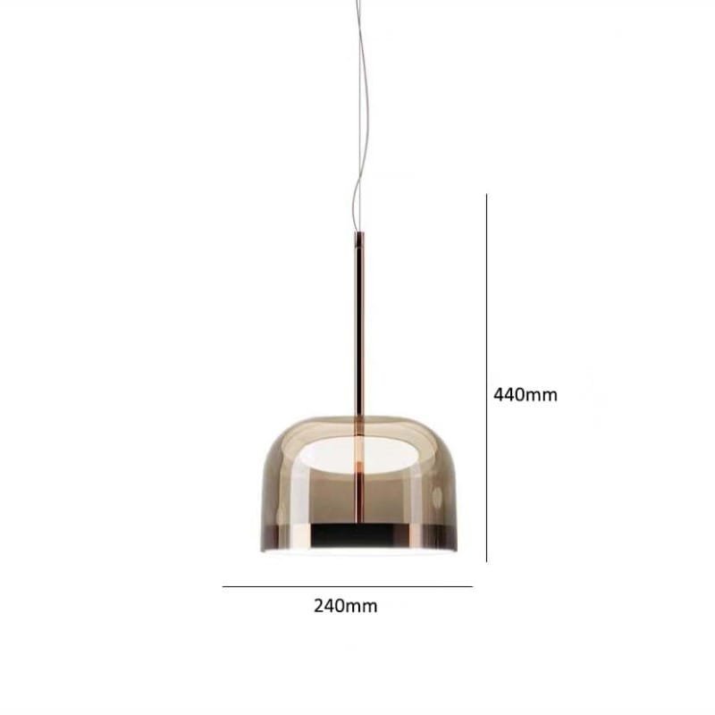 Pink Champagne Glass Pendant Lamp
