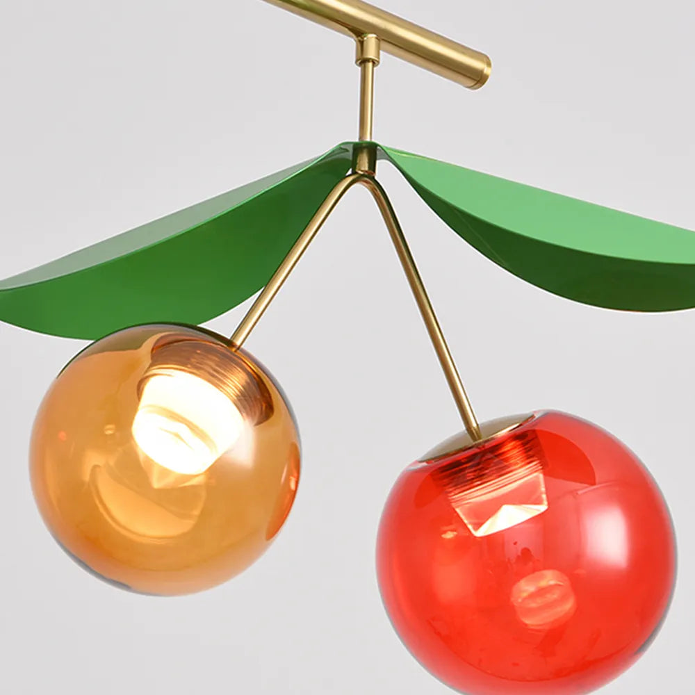 Playful Fruit Bloom Artistic Glass Floor Lamp