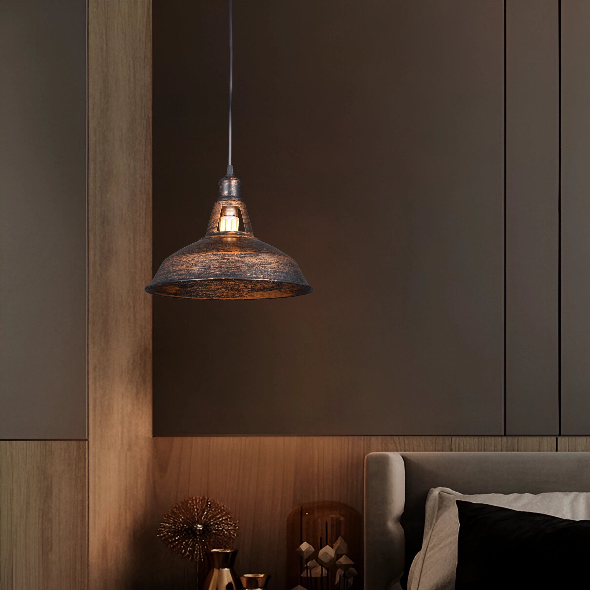 Rustica Horizon Vintage Metal Pendant Light