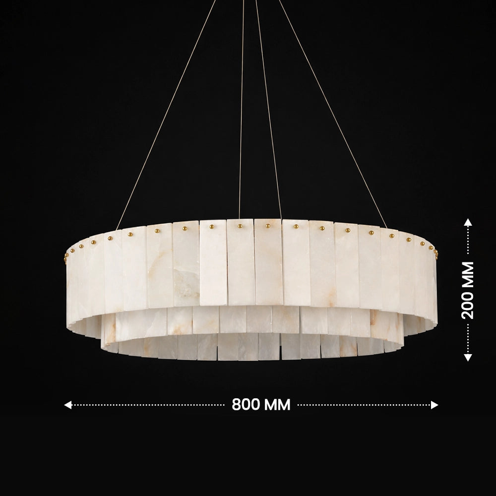 Serenity Marble Circular Chandelier