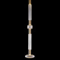 Sculptural Fluted Glass Column Pendant Light