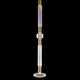 Sculptural Fluted Glass Column Pendant Light