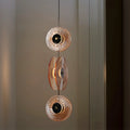 Solar Disc- Modern Fluted Glass Pendant Light