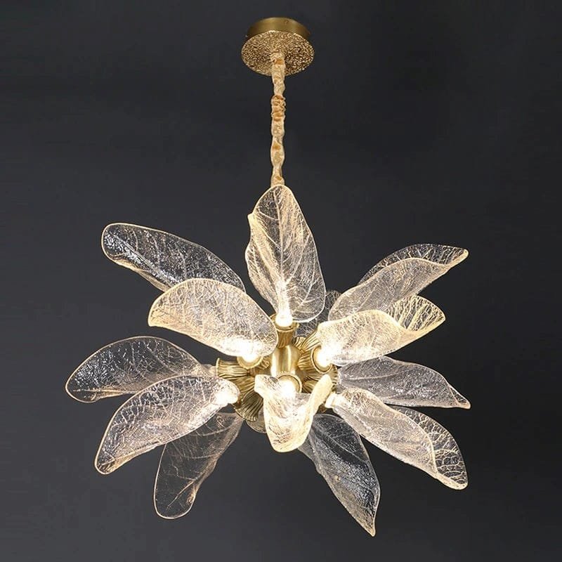 Summer Leaves Round (18) LED Chandelier