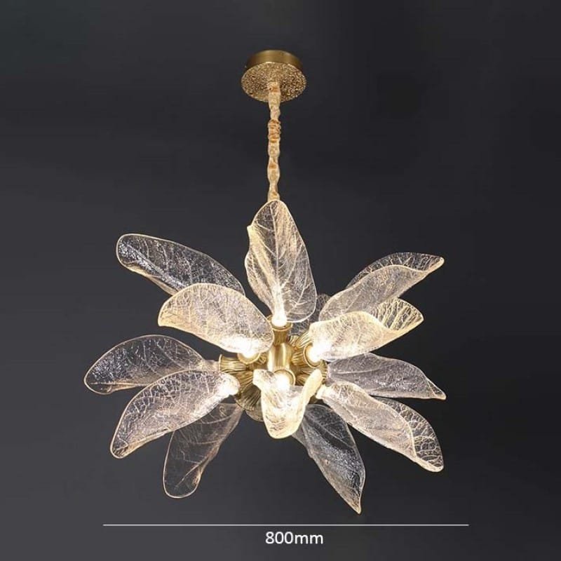 Summer Leaves Round (18) LED Chandelier