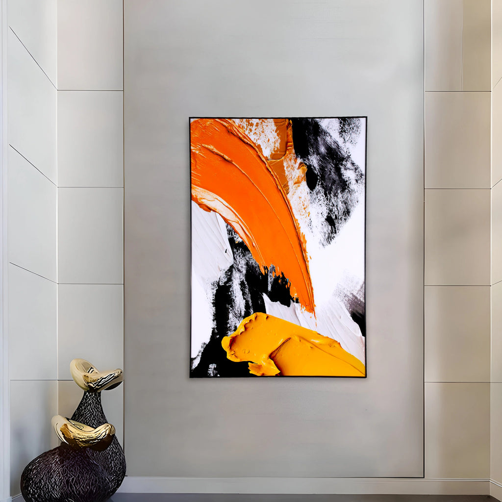 Sunburst Swirl Abstract Wall Canvas