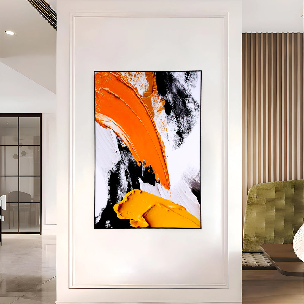 Sunburst Swirl Abstract Wall Canvas