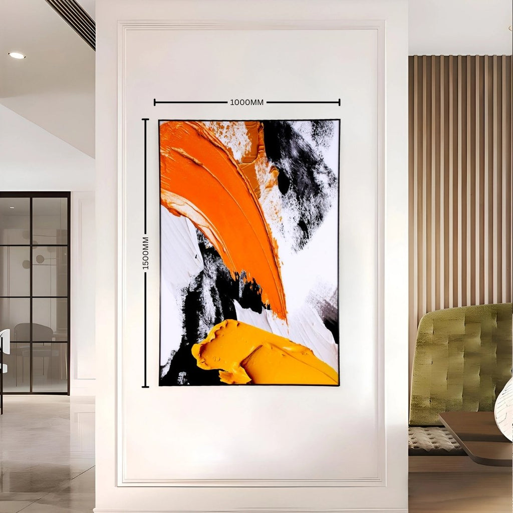 Sunburst Swirl Abstract Wall Canvas