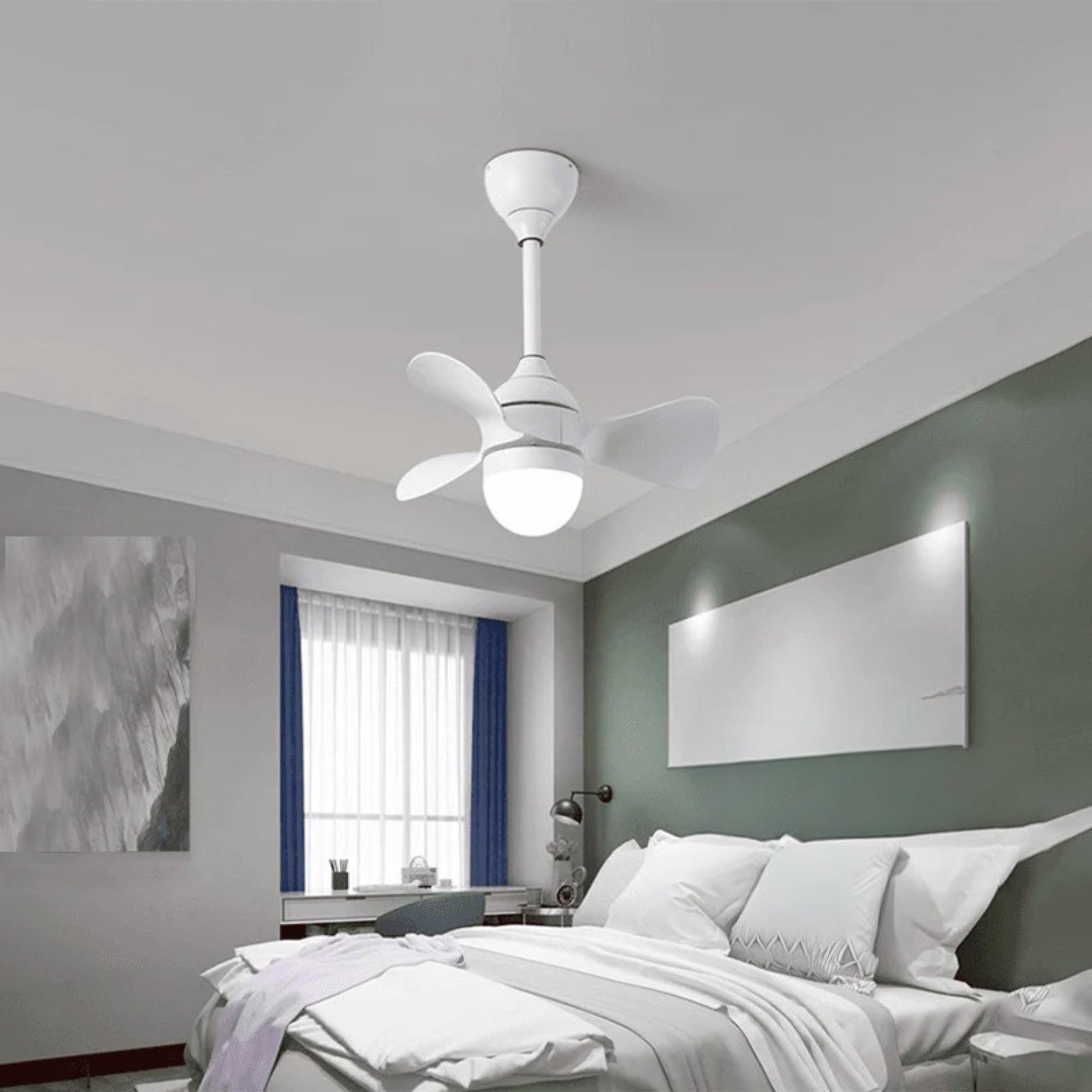 Swans White Ceiling Fan | 580mm | Metal Body