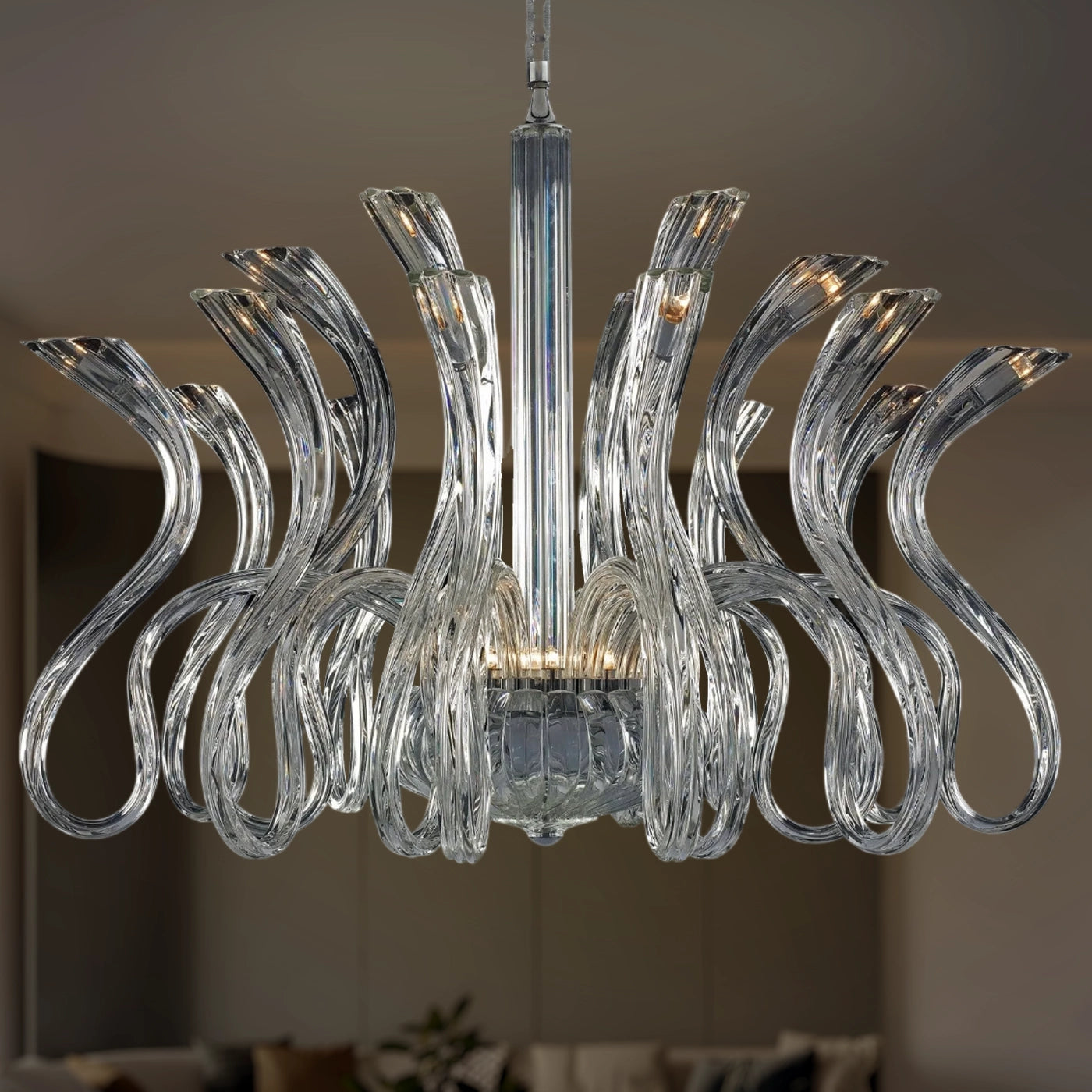 Swirling Glass Illumination