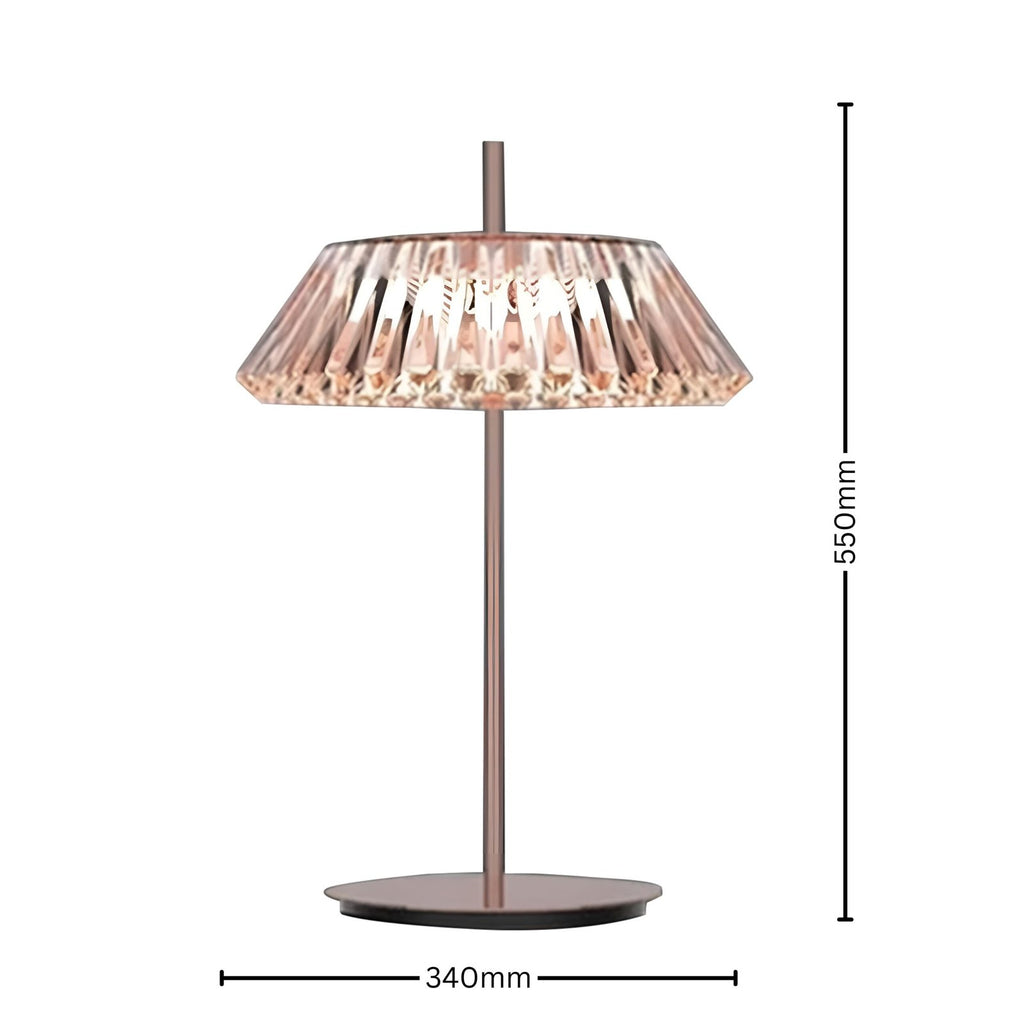 Crystal Halo Modern Table Lamp